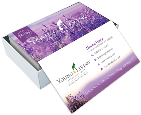 Young Living Business Cards (500x422), Png Download
