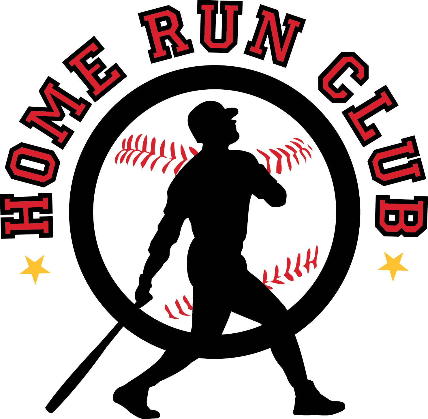 Home Run Club Logo - Baseball Symbol Round Car Magnet (1484x1453), Png Download