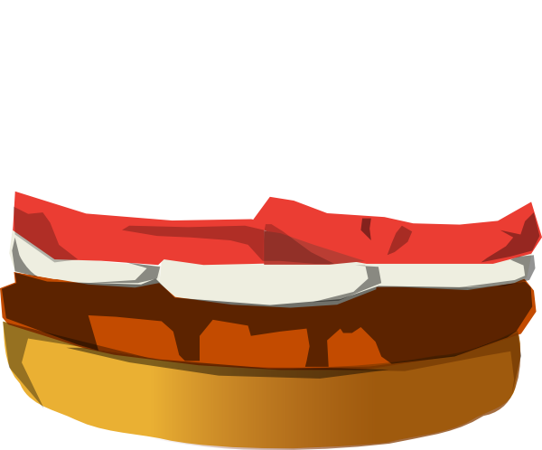 Burger Clip Art (600x498), Png Download