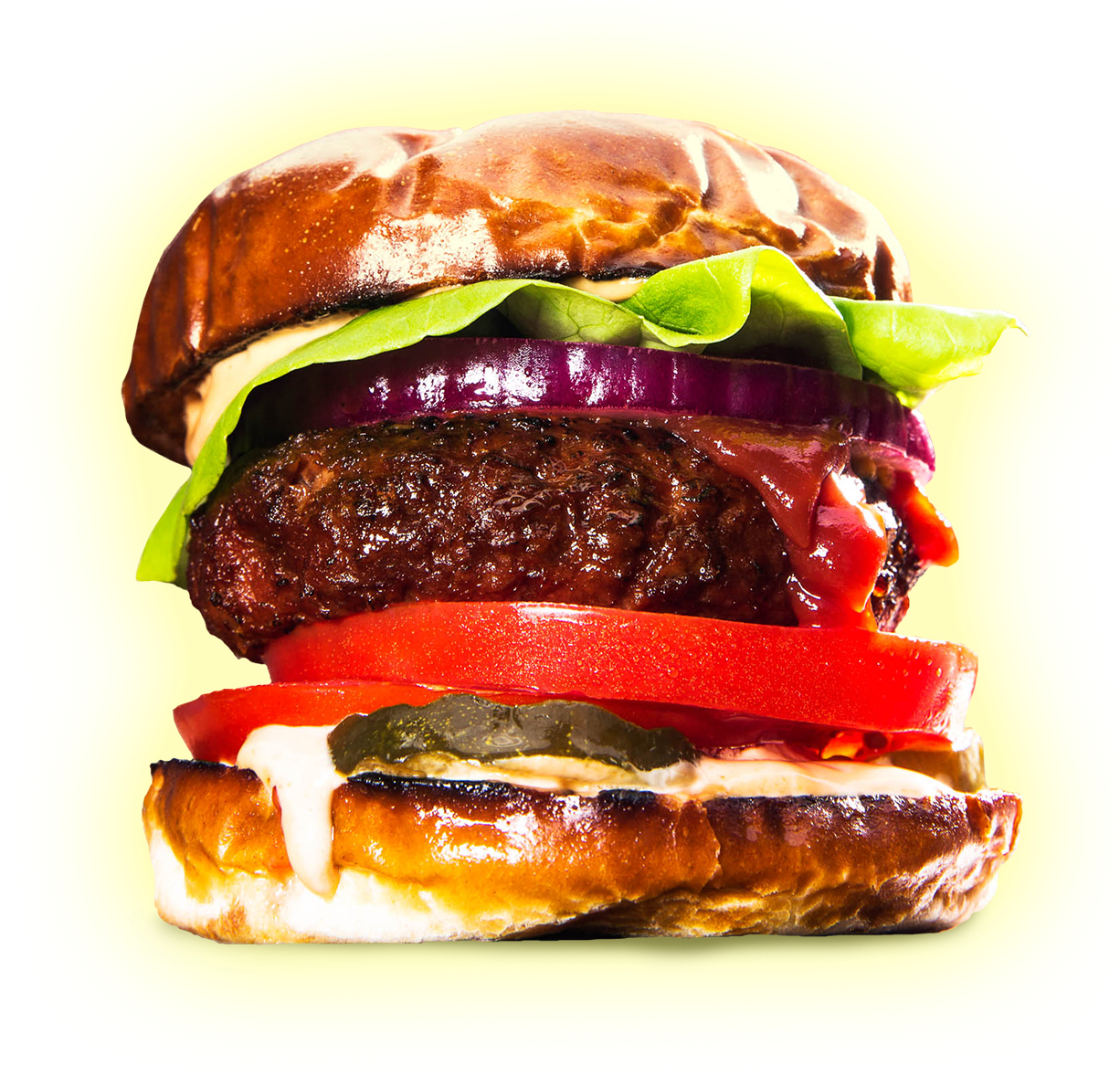 Veggie Burger Clipart Meat Food - Beyond Burger (1225x1195), Png Download
