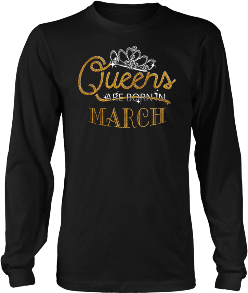 Queens Are Born In Crown March Gold Silver Glitter - Game Over Man Game Over T Shirt (960x960), Png Download