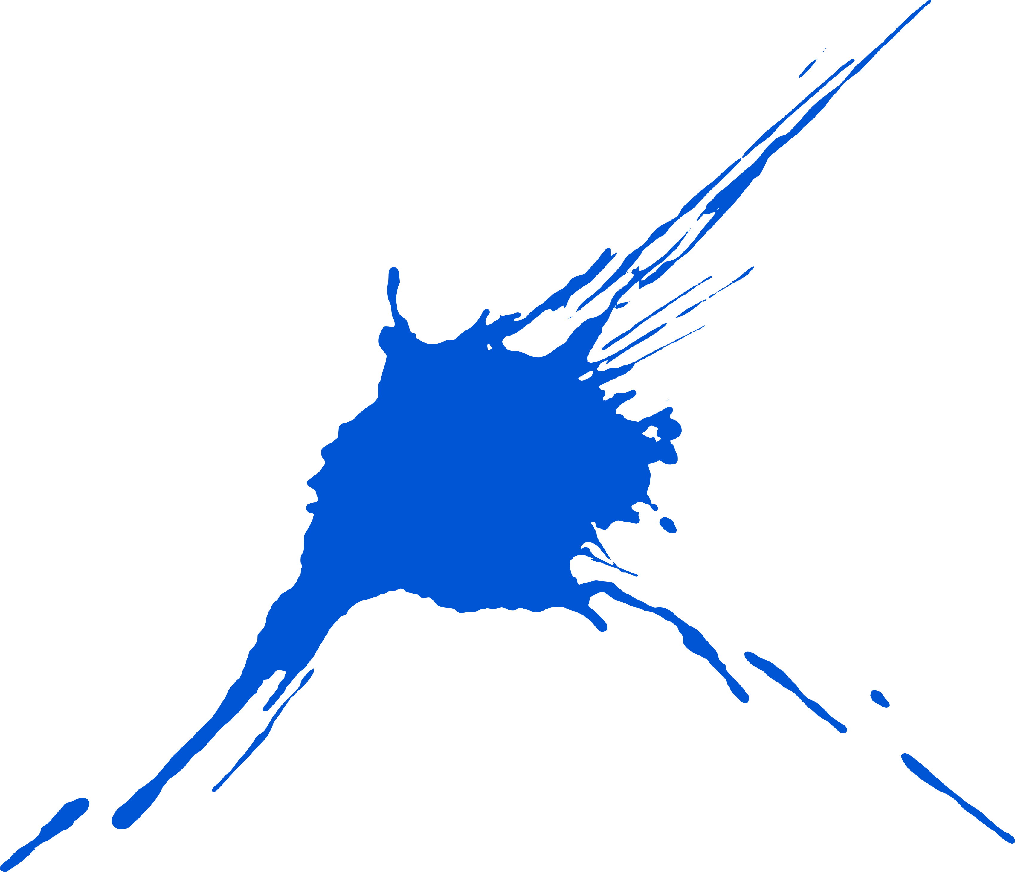 Download 10 Blue Paint Splatters - Blue Paint Splatter Transparent PNG