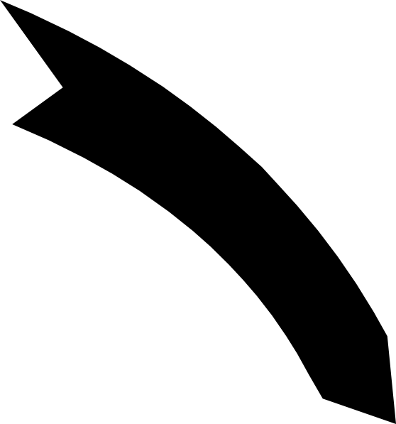 Curved Arrow Clipart Black And White - Battle For Dream Island Eyebrow (558x597), Png Download