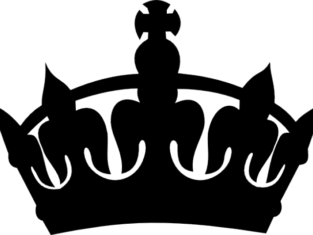 Royal Crown Black And White Clipart (640x480), Png Download