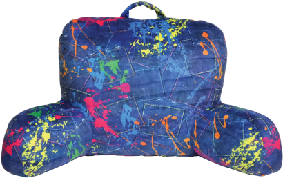 Paint Splatter Denim Lounge Pillow - Iscream Sports Lounge Pillow (415x415), Png Download