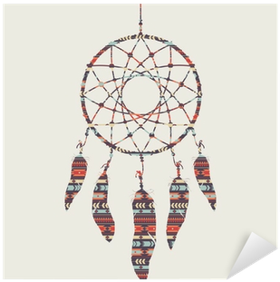 Vector Illustration Of Dream Catcher With Ethnic Pattern - Ebuy P13#/populaire Support De Téléphone Trendy Multifunction (400x400), Png Download