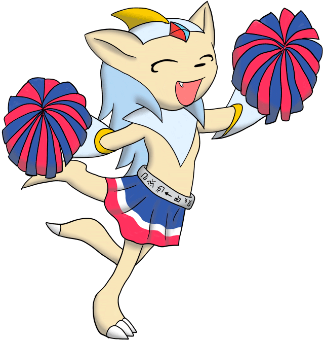 Cheerleader Cleomon By ~caluriri On Clipart Library - Cartoon (654x800), Png Download