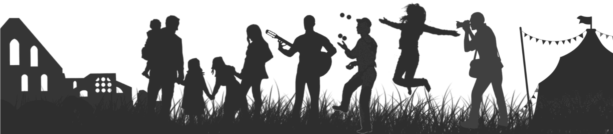 Abbaye De Villers - Villers Abbey (2000x464), Png Download