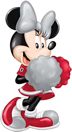 Minnie Ohio State Buckeyes Cheerleader Buckeyes Football, - New Orleans Saints Clipart (259x466), Png Download