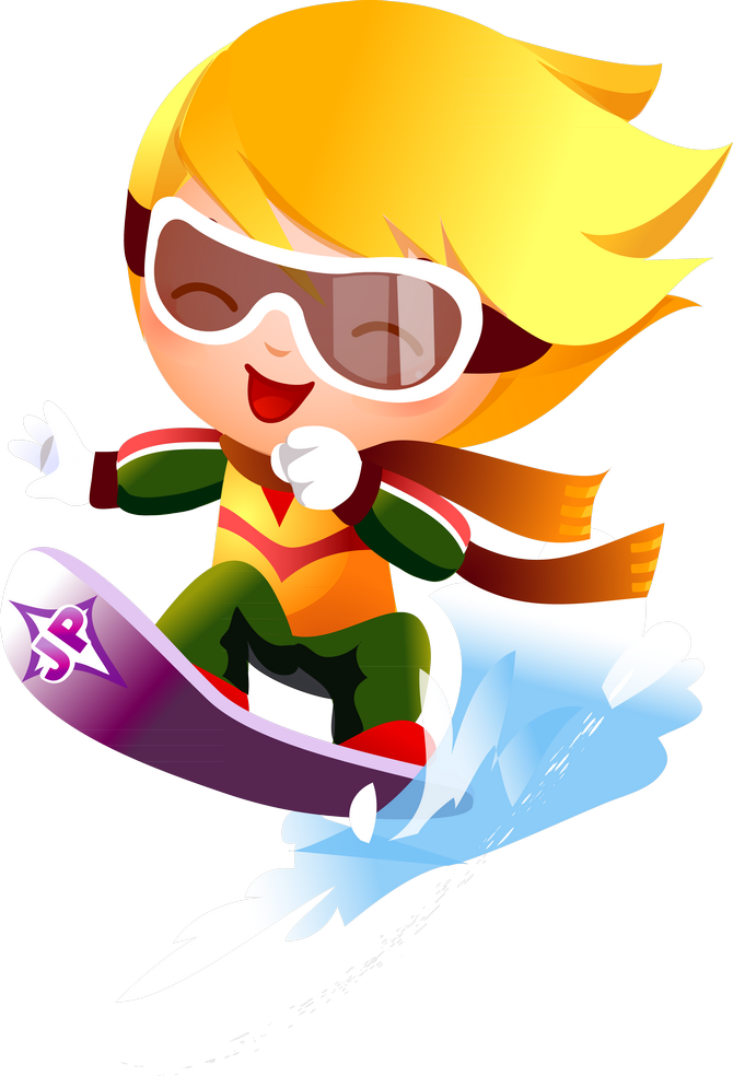 Cheerleader Clipart Pop Art - Cartoon Clipart Skater Boy (670x984), Png Download