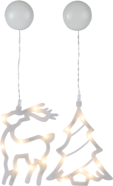 Silhouette 2 Pack Sparky - Led Silhouettes Reindeer And Tree In A Set Of 2 (600x600), Png Download