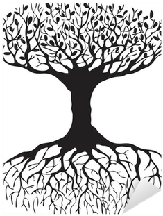 L Albero Della Vita In Bianco E Nero (400x400), Png Download