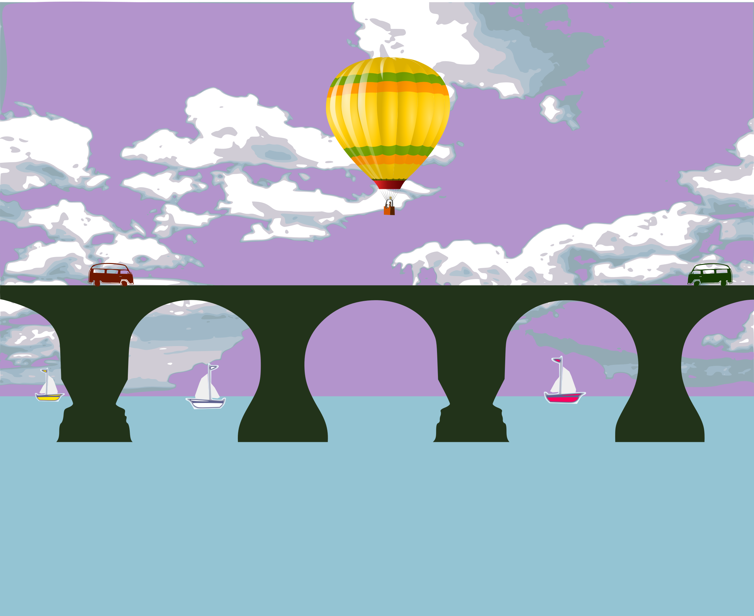 This Free Icons Png Design Of Rubinesque Bridge (2400x1960), Png Download