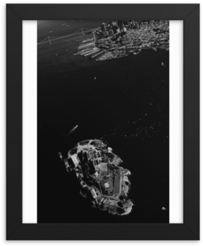 An Aerial Picture Of An Impossible Angle Captures Both - Alcatraz Island (500x500), Png Download