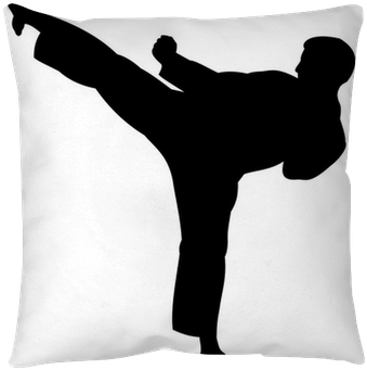 Karate Silhouette (400x400), Png Download