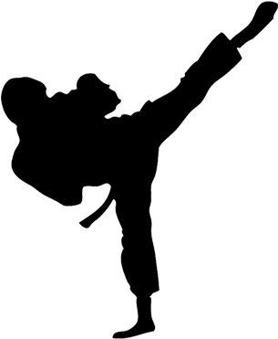 My Sensei, The Dojo Monster - Martial Arts Kick Logo (316x387), Png Download