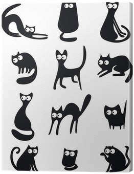 Peeking Cat Vector Silhouette (400x400), Png Download