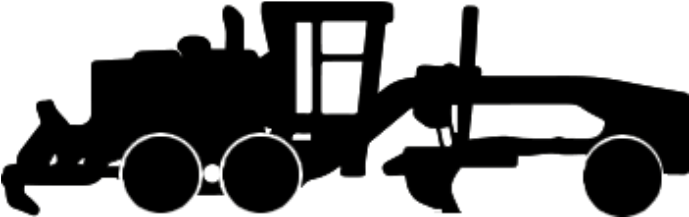 Image Black And White Stock Backhoe Clipart Tlb - Grader (1024x768), Png Download