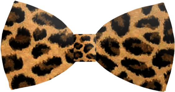 Leopard Print Bow Clipart (965x827), Png Download