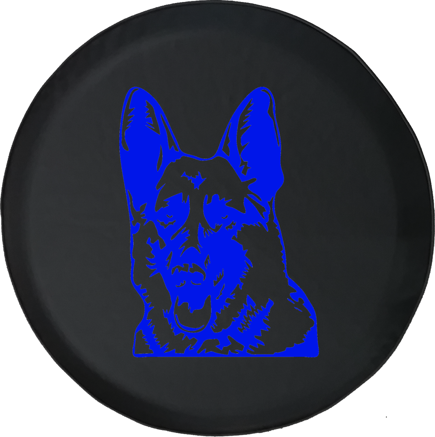 German Shepherd Dog Lover K9 Jeep Woof Offroad Jeep - Old German Shepherd Dog (1768x1777), Png Download