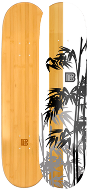 This Design Is Part Of The Silhouette Series And Celebrates - Bamboo Skateboards Henon Graphic Skateboard Deck, Natural, (498x616), Png Download