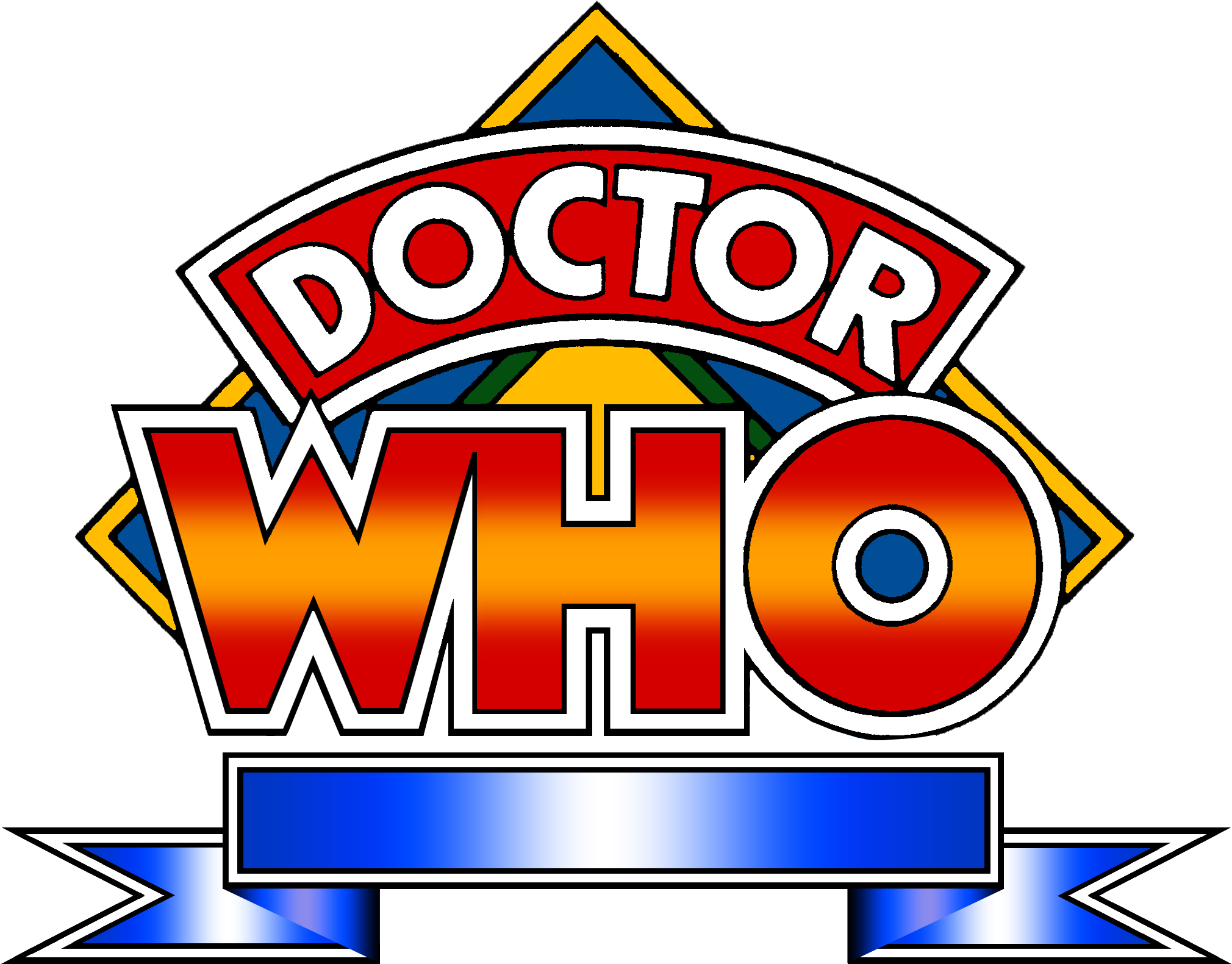 Black Available Above), Blank Anniversary (png) - Old Doctor Who Logo (2100x1755), Png Download