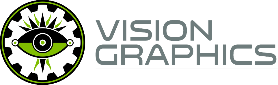 Logo Vg, Horizontal, Blank Background, Center Fill - Vision Graphics Inc. (963x296), Png Download