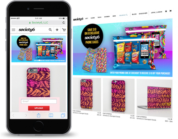 Mobilewebscreens - Fur Stripes Iphone 6 Slim Case By Gimetzco's Damaged (600x486), Png Download