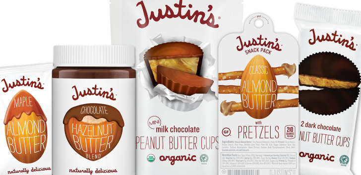 Justin's Nut Butter - Hazelnut Butter Blend Chocolate (728x353), Png Download
