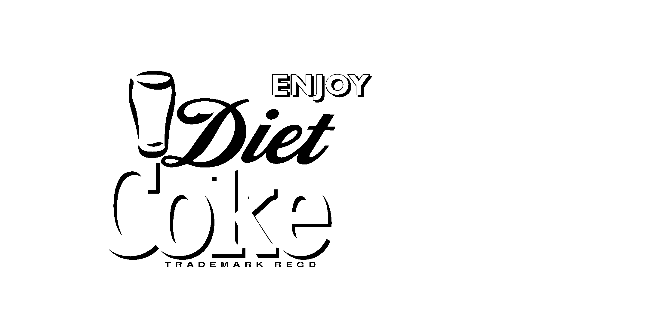 Diet Coke Logo Black And White - Diet Coke (2400x2400), Png Download