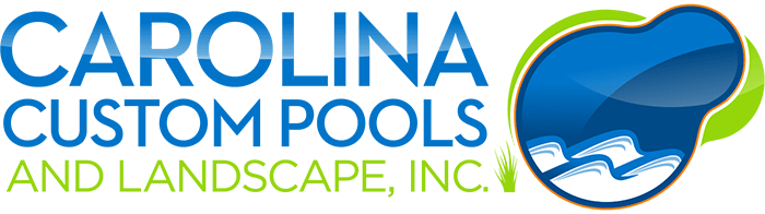 Natural Freeform Pool With Waterfall - Carolina Custom Pools (700x196), Png Download