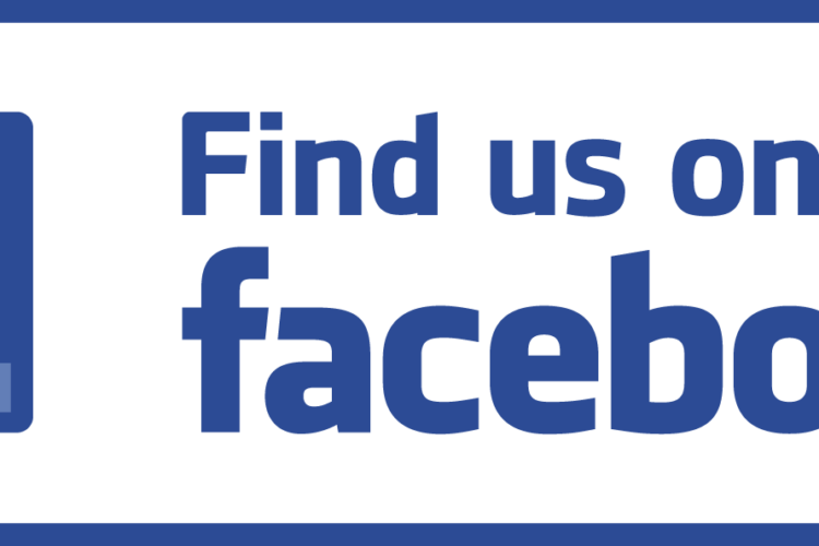 Facebook Logo Wallpaper Full Hd - 9"find Us On Facebook Decal Sticker (750x500), Png Download