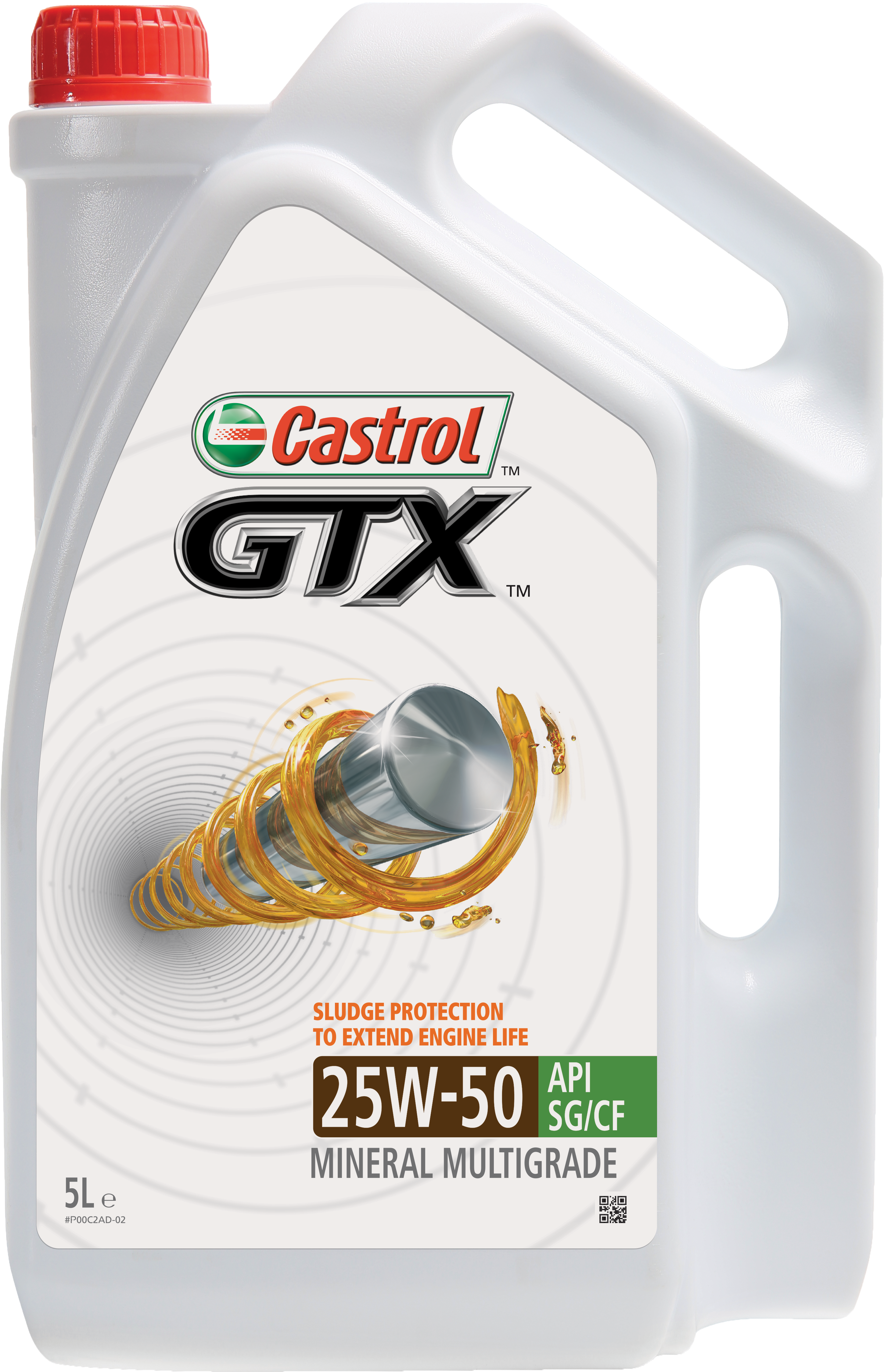 Castrol Gtx 25w-50 - Diesel Fully Synthetic Oil Philippines (3053x5939), Png Download