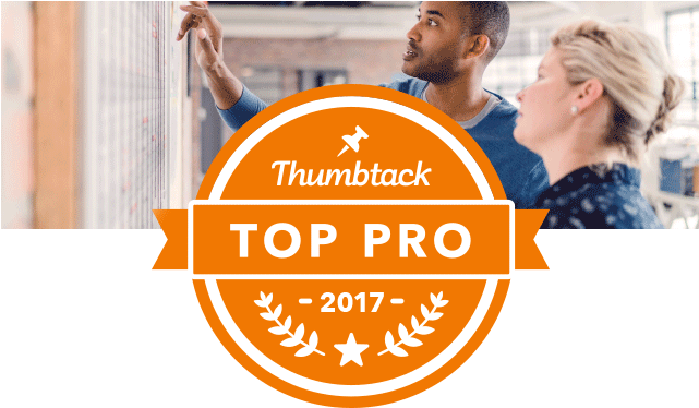 Thumbtack Voted Us A Top Professional For 2017 - Thumbtack Top Pro 2018 (640x400), Png Download