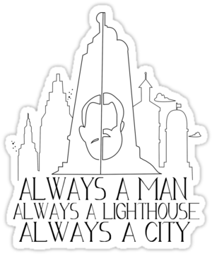 Always A Man Always A Lighthouse Always A City - Illustration (375x360), Png Download