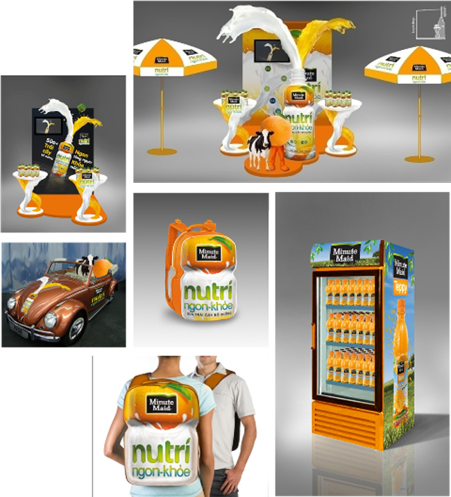 Minute Maid By B - Minute Maid Display Rack (650x715), Png Download