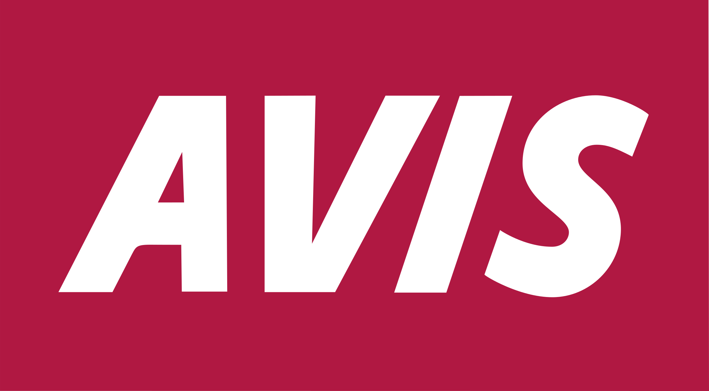 Avis 2 Logo Png Transparent - Avis Rent A Car (2400x1323), Png Download
