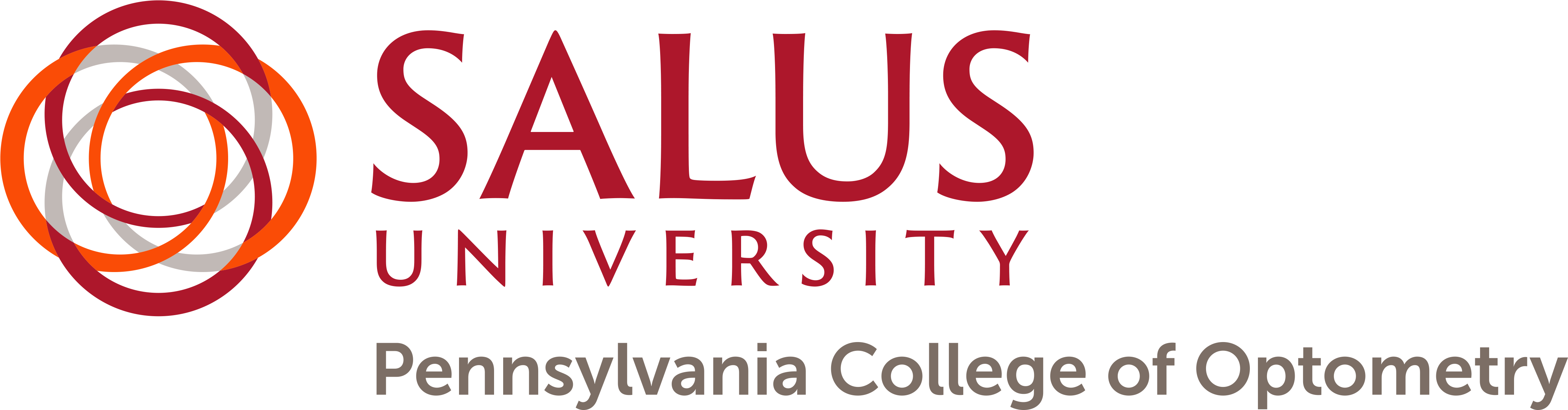Salus University Pennsylvania College Of Optometry - Logo Salus University (5072x1770), Png Download