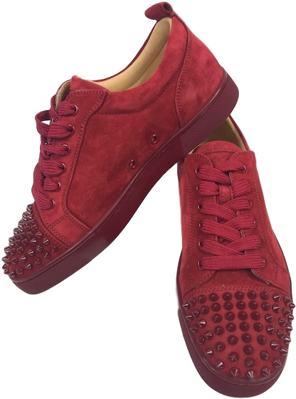 Brand New Christian Louboutin Junior Spikes Veau Velours - Christian Louboutin (433x574), Png Download