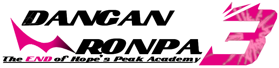 My Attempt At Recreating Danganronpa 3's Anime Logo (930x252), Png Download