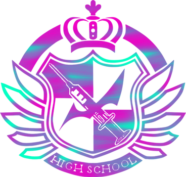 Danganronpa Logo (368x350), Png Download