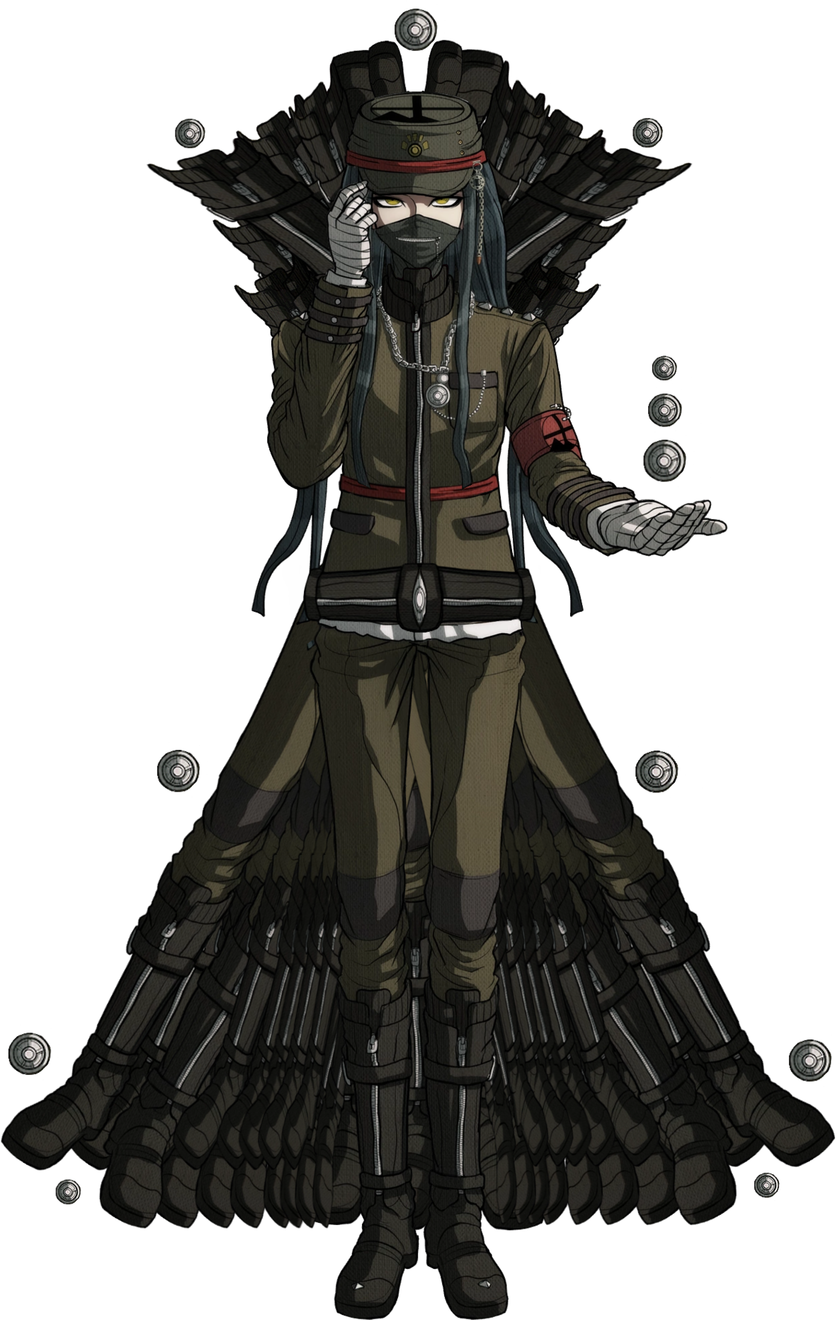 Korekiyo, But With More Legs Than Usual - Danganronpa Sprites Edit (1266x1920), Png Download