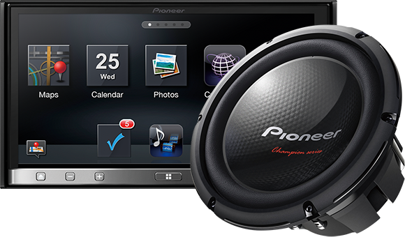 Car Audio - Pioneer Champion Series 1400 Watt (580x340), Png Download