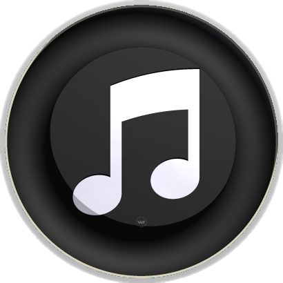 Black (410x410), Png Download
