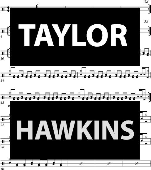 Best Of You Foo Fighters - Ben Levi Ross Taylor Trensch (596x600), Png Download