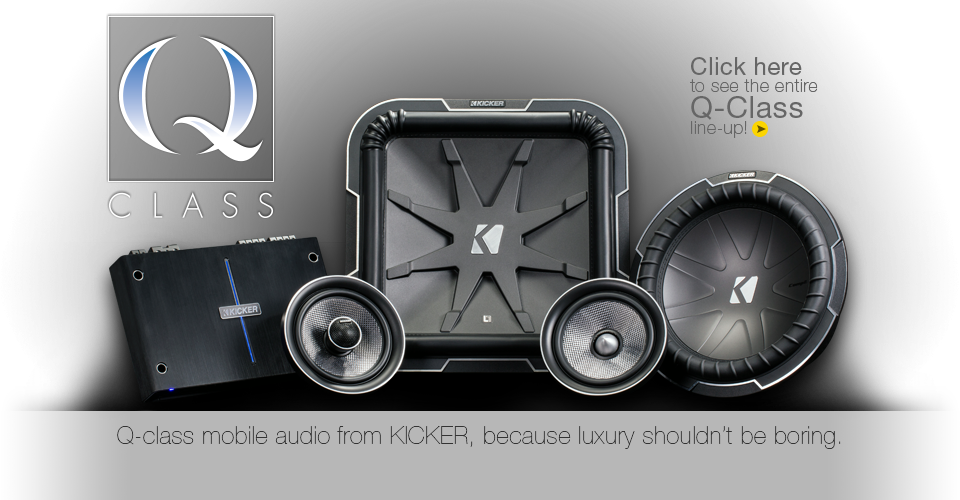 Kicker Q-class - Outrageous Audio (960x500), Png Download