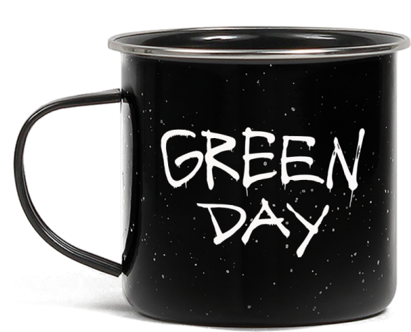 Metal Camping Style Mug Featuring Green Day Drip Logo - Revolution Radio (600x600), Png Download