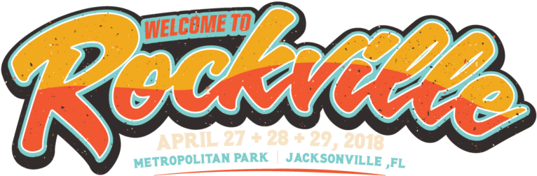 Logo With Date - Welcome To Rockville 2018 (768x287), Png Download