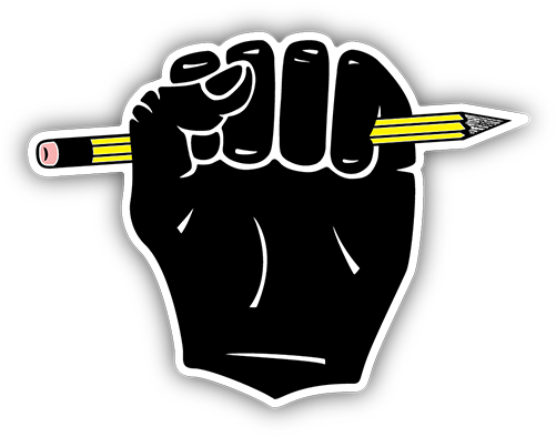 Fist - Pencil Fist (500x500), Png Download