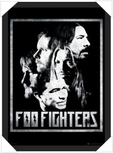 #210 - Foo Fighters Black And White (500x500), Png Download